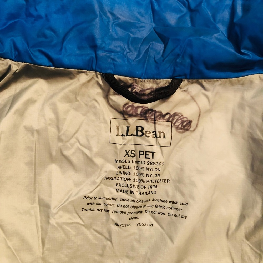 L.L.Bean quilted zip front jacket pockets XSP - Picture 3 of 16